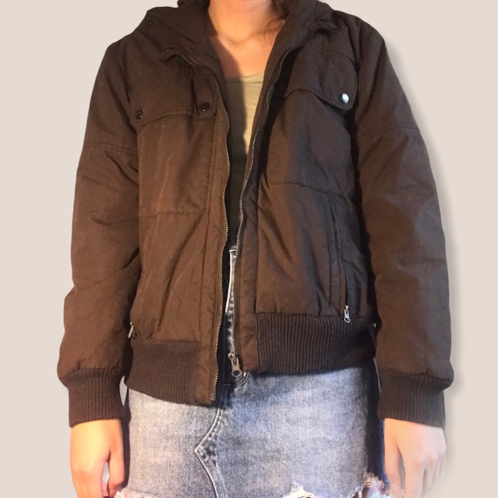 iBlues Brown Bomber Jacket